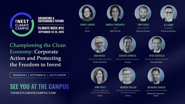 Championing the Clean Economy Corporate Action and Protecting the Freedom to Invest