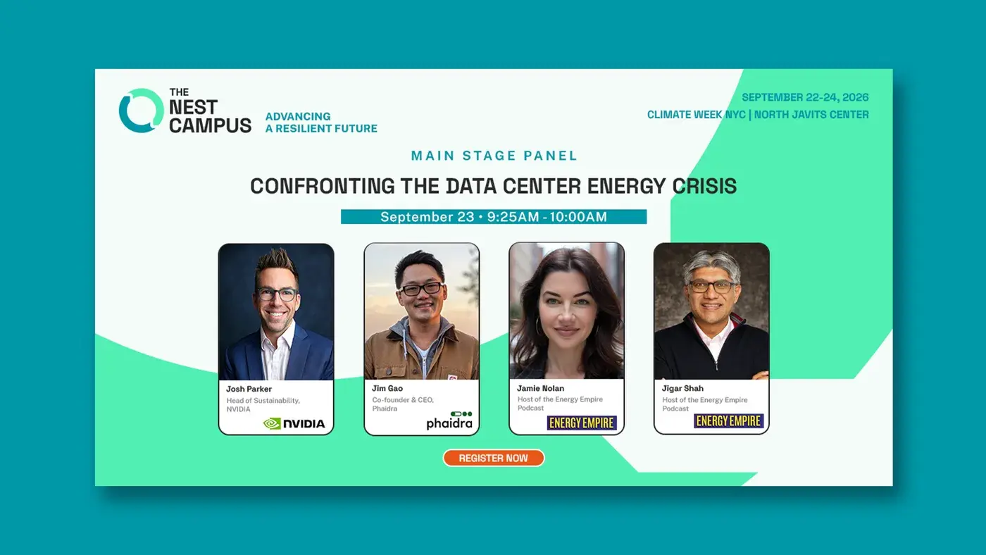 The Nest Campus main stage panel graphic